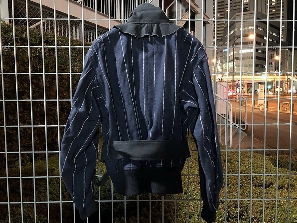 Sacai ストライプ ジャケット | ブラック | FARFETCH JP