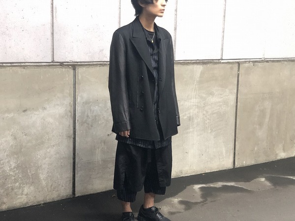 17aw ヨウジヤマモト POUR HOMME 2wayラップパンツ-