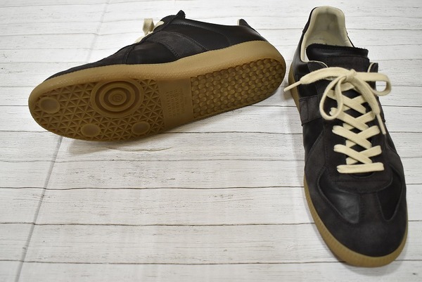 Maison Margielaジャーマントレーナー 42サイズ 黒/茶 Maison Margiela 