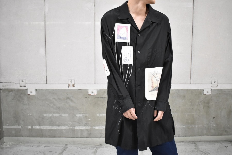 【土日限定】yohji yamamoto y's ロングシャツ 黒