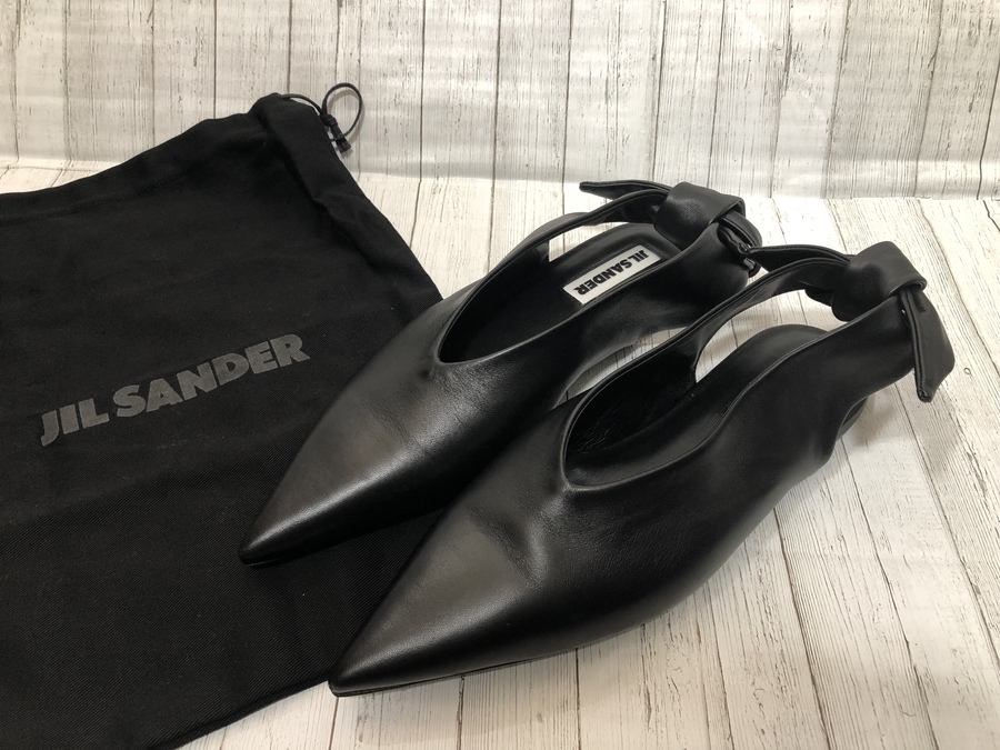 ジルサンダー　JIL SANDER バックリボン　フラットシューズ