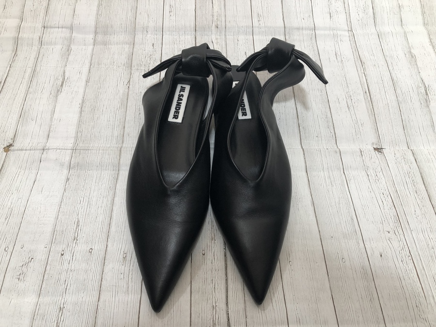 ジルサンダー　JIL SANDER バックリボン　フラットシューズ