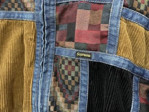 Supreme Corduroy Patchwork Denim Jacket (FW18) - $238