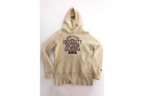 スウェットのパーカー