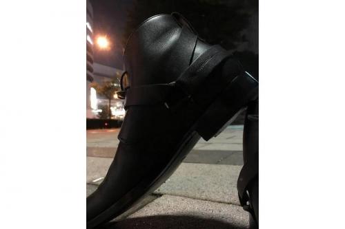 レザージャケットの立川