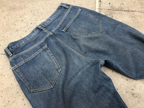 19ssのウォッシュハードツイスト5Pデニムパンツ