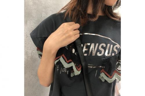 19ssのPVCバイカラーショルダーバッグ