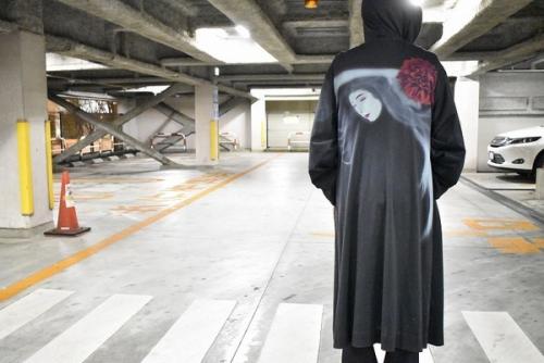 指切りげんまんのK-アンバランスチャイナシワギャバロングコート