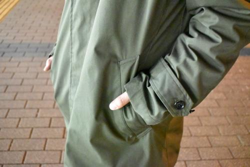 ザノースフェイス パープルレーベル×ビームスのステンカラーコート