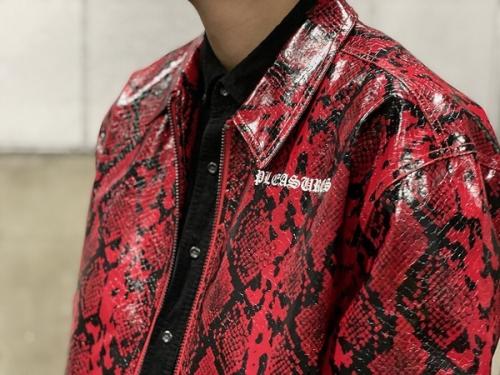 プレジャーズのスネークスキンワークジャケット