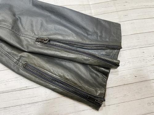 ハの字シングルライダースジャケットの14SS