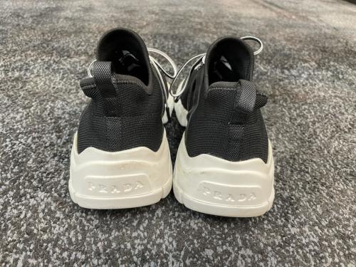 フロントロゴニットファブリックローカットスニーカー