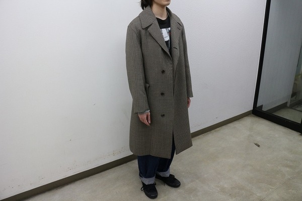 AURALEE オーラリー DOUBLE FACE CHECK LONGCOAT