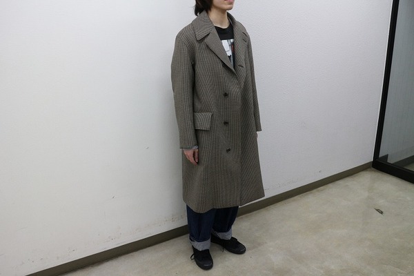 18aw auralee ダブルフェイスロングコート