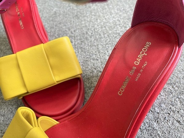 【試着のみ❣️】tricotコムデギャルソン おリボンちゃん❣️サンダル 24.5 ドメスティックブランド【COMME des GARCONS／コムデギャルソン