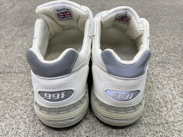 New balance 991 ホワイト made in England - メルカリ