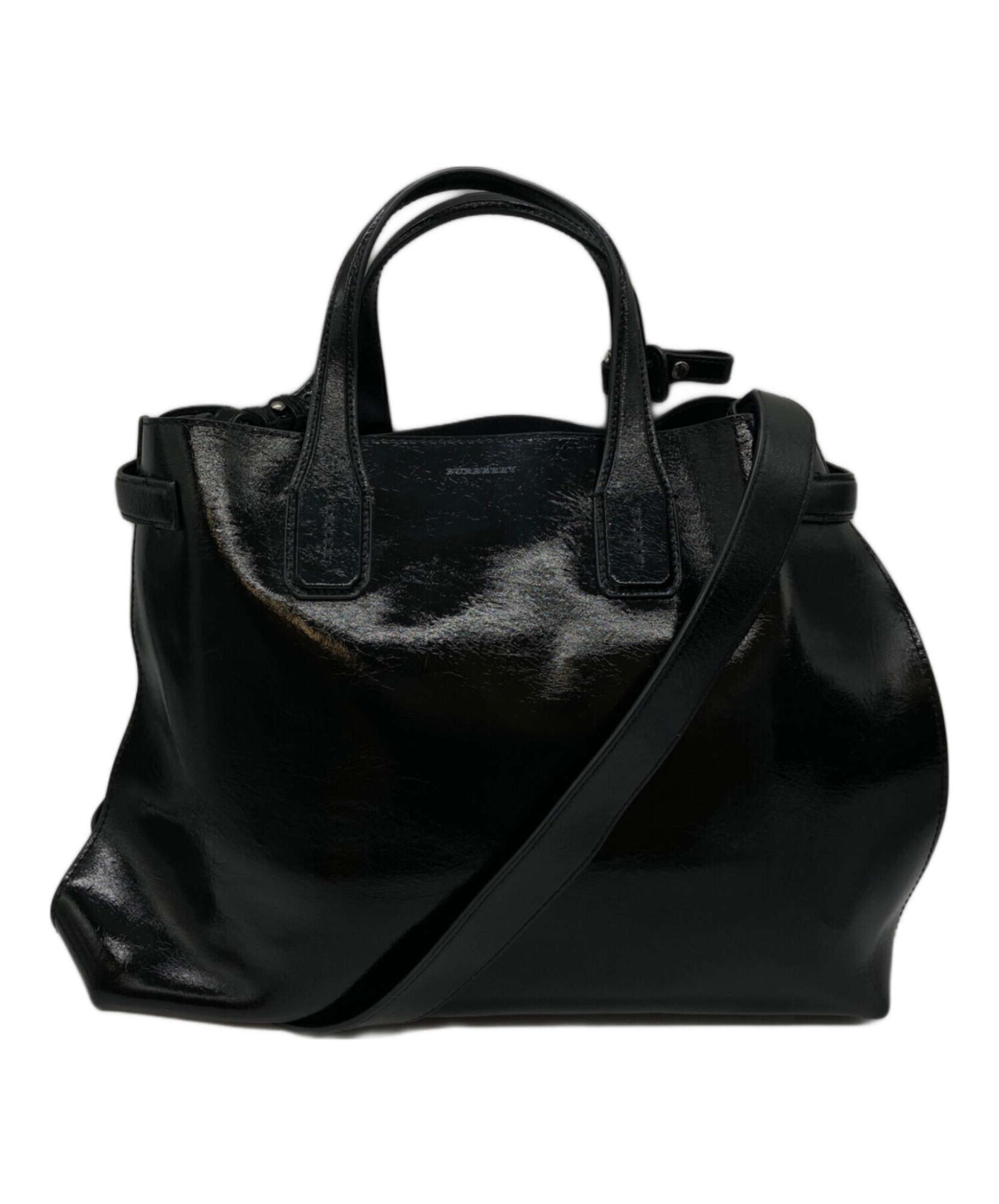 BURBERRY / バーバリー】パテントレザー2WAYバッグ | 大人の日常を