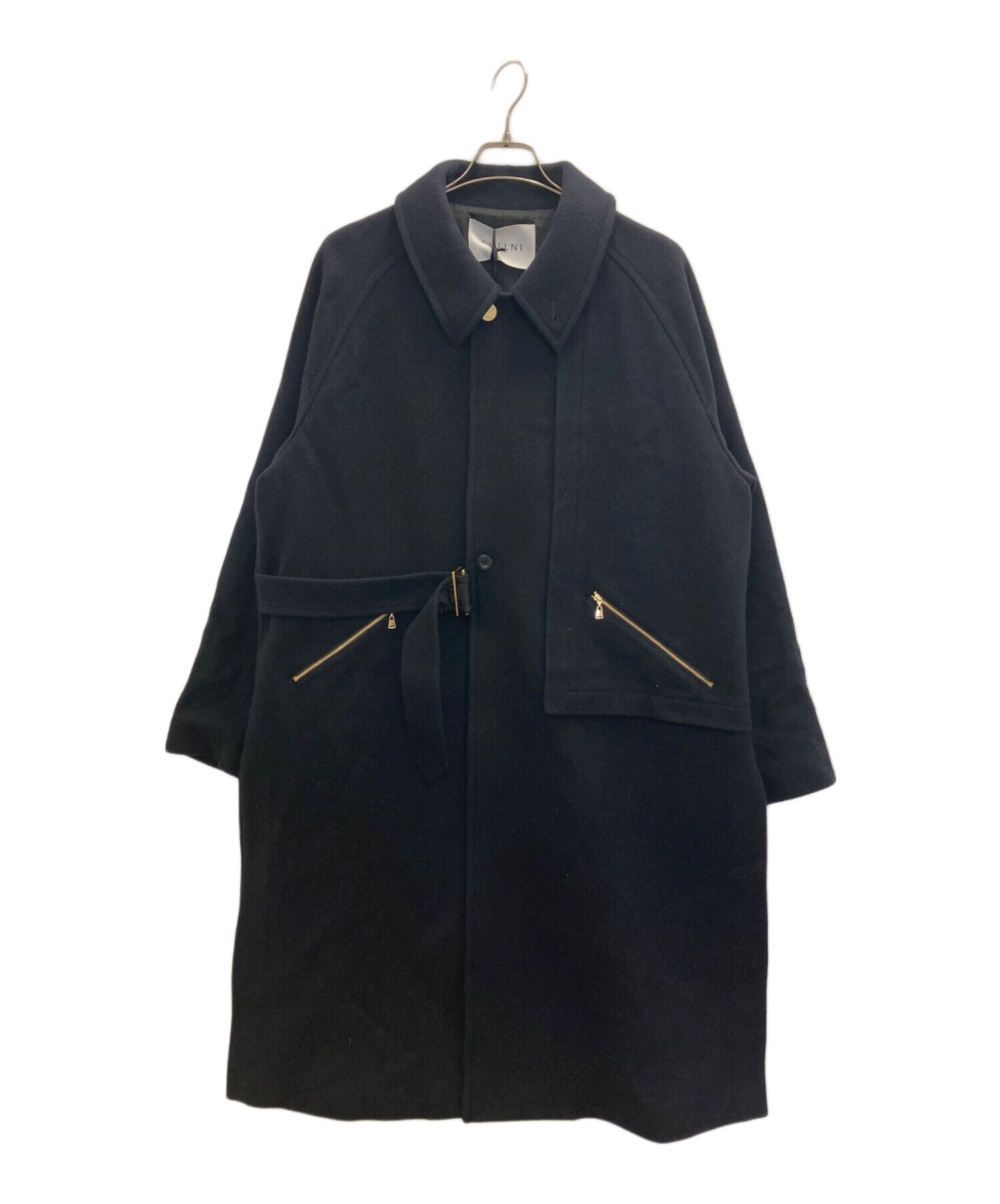CULLNI / クルニ】別注 Soutien Collar Tie Locken coat | 洗練された