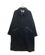 黒 CULLNI 別注 Tailored Tie Locken Coat CULLNI / クルニ】別注 Soutien Collar Tie Locken coat | 洗練された