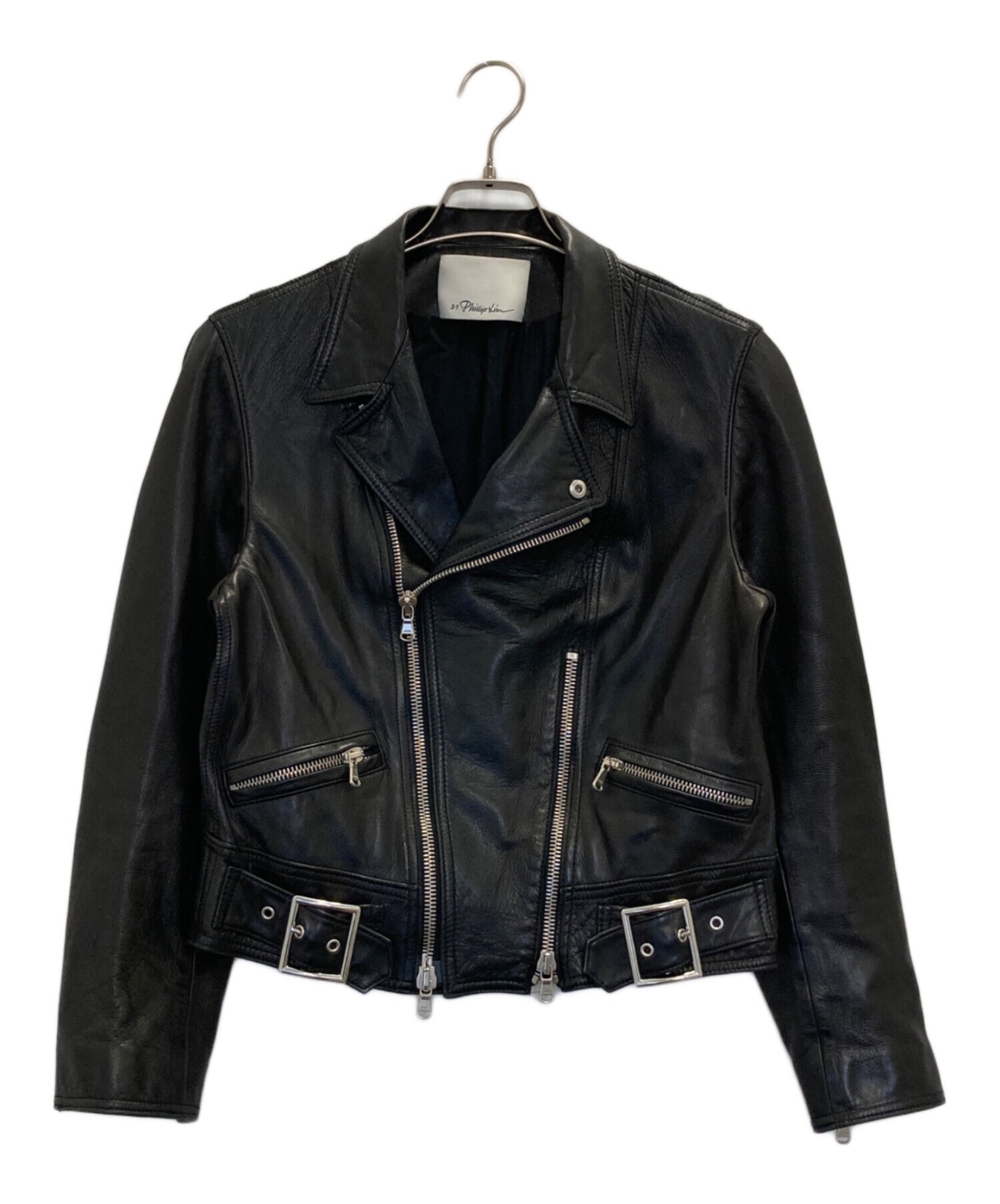 3.1 phillip lim / スリーワンフィリップリム】ラムレザーダブル 3.1 phillip lim / スリーワンフィリップリム】ラムレザーダブル
