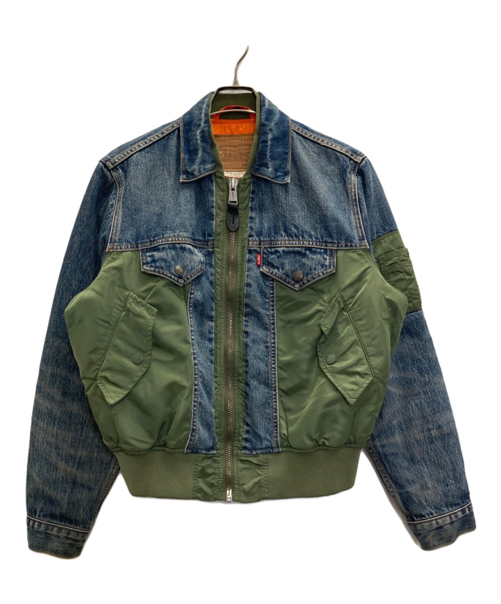 【LEVI'S】 リーバイス ハイブリッド ma-1 トラッカージャケット S LEVI'S / リーバイス】MA-1ハイブリッドトラッカージャケット|王道