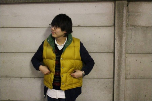 ダウンベストの古着