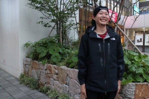 ノースフェイスのバックサイドジャケット