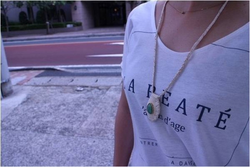 ネックレスのターコイズ