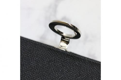 ブルガリのロゴクリップ長財布