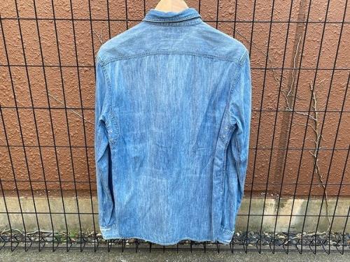 ダブルアールエルのデニムワークシャツ