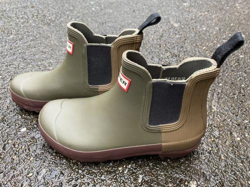 ハンターのチェルシーブーツ　サイドゴアブーツ　レインブーツ