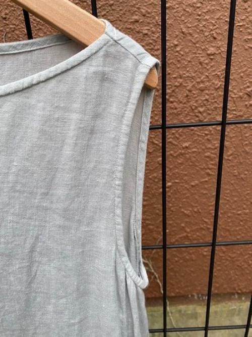 Sleeveless Side Drape Tunic