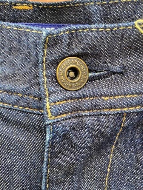 デニムパンツ　切替デザイン