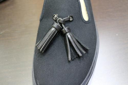 PARALLEL/PEAK with tassels　キャンバスタッセルスリッポン