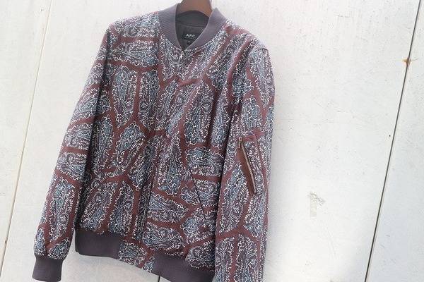 A.P.C/（アーペーセー）ペイズリーボンバージャケット入荷！[2018.03 
