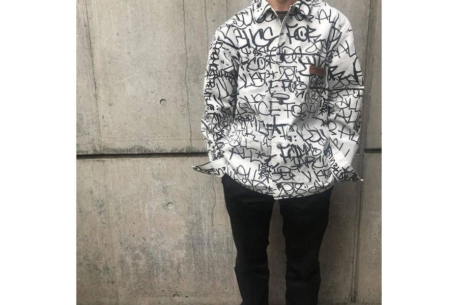 Supreme Cotton Painted Canvas Chore Coat