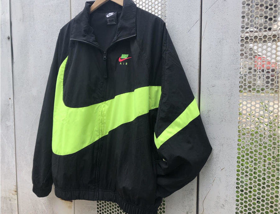 NIKE NSW ナイキ SWOOSH JACKET BLACK ビッグスウォッシュ ウーブンジャケット NEON BIG - icaten.gob.mx