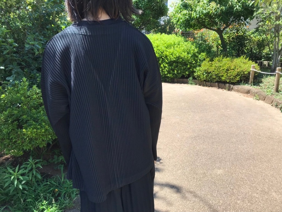 人気カラー再販 ピンク・ブルー 希少 issey miyake カーディガン men ISSEY プリーツ カーディガン ジャケット