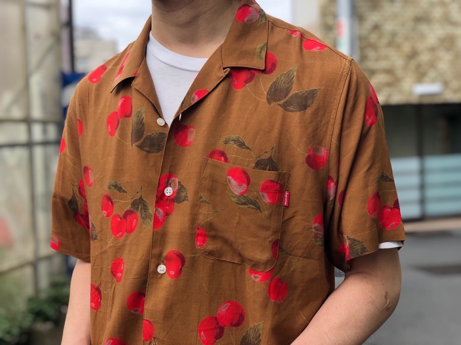 supreme cherry rayon shirt