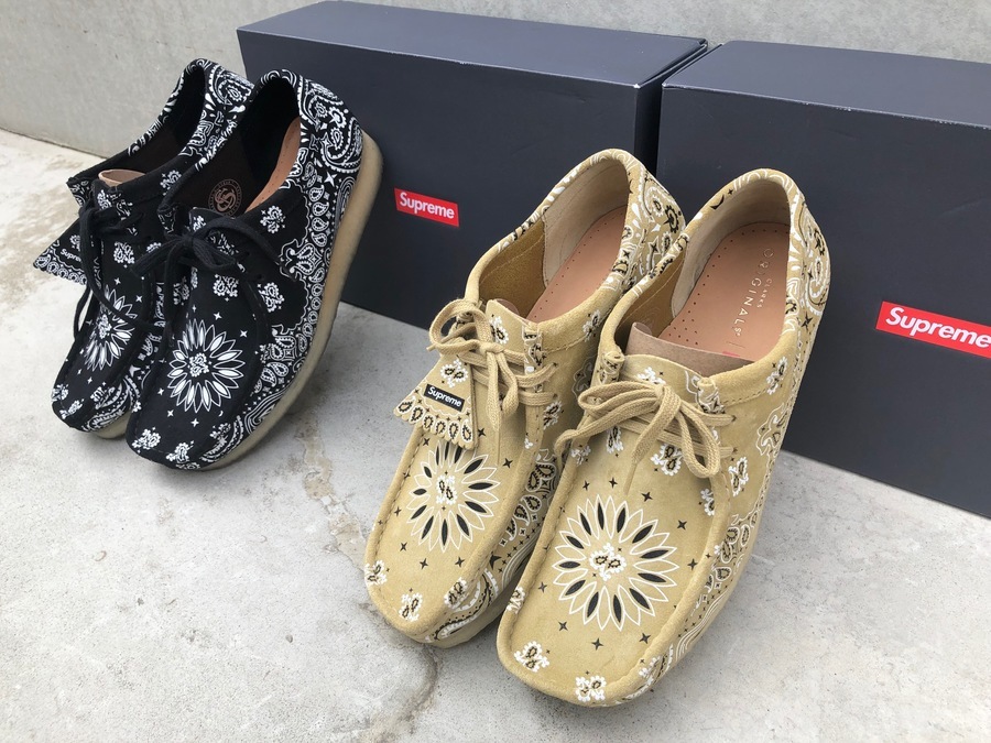 supreme Clarks 19SS bandana wallabee