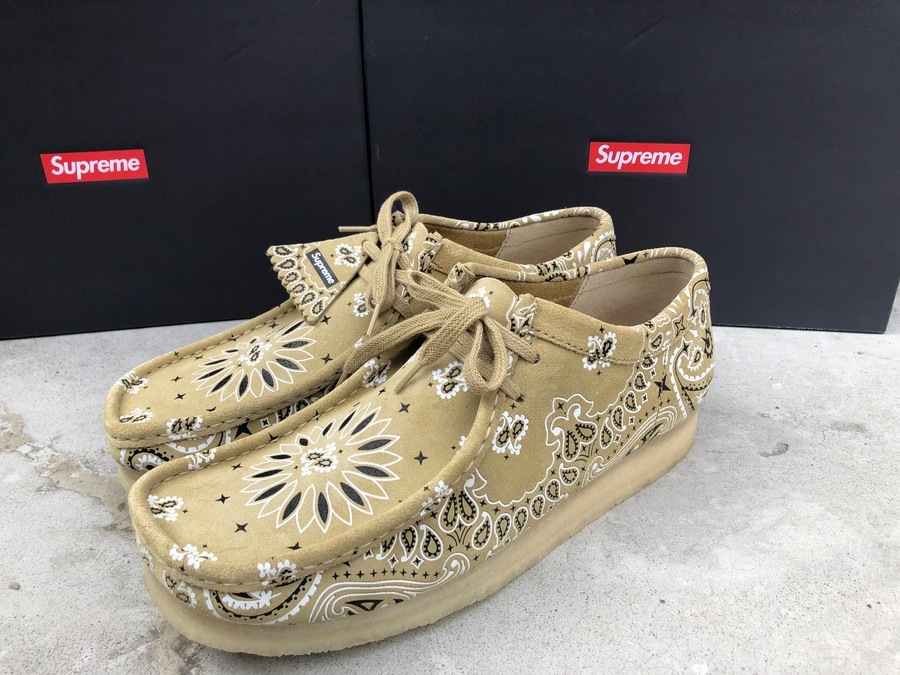 Supreme Clarks 19ss Bandana Wallabee