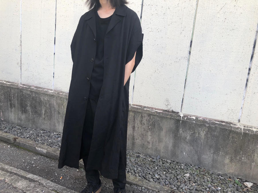 yohji yamamoto 2017ssのペイントロングコート yohji yamamoto 2017ssのペイントロングコート
