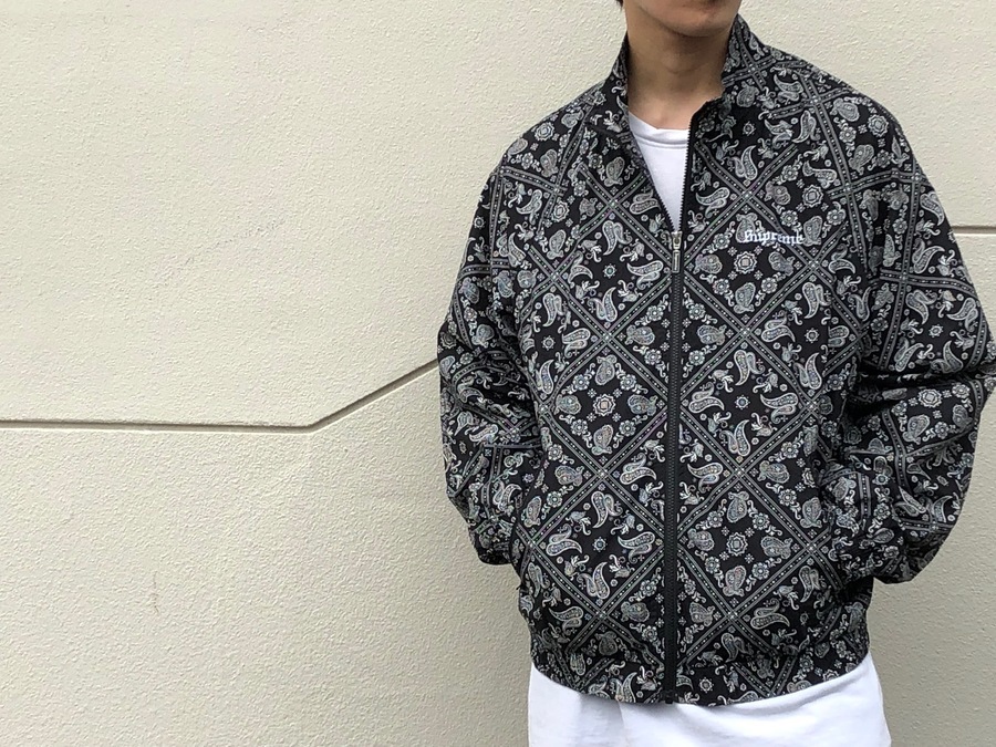 supreme bandanna track jacket