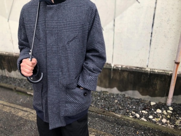 sacai グレンチェックブルゾンカラーブラウン