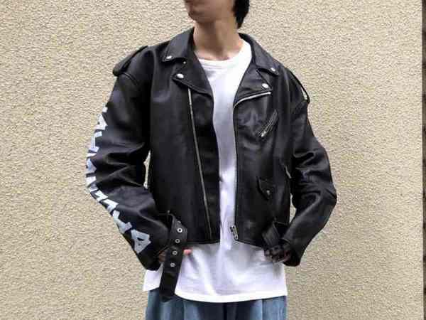 BALENCIAGA / バレンシアガ より PAINTED BIKER JACKETペインテッド