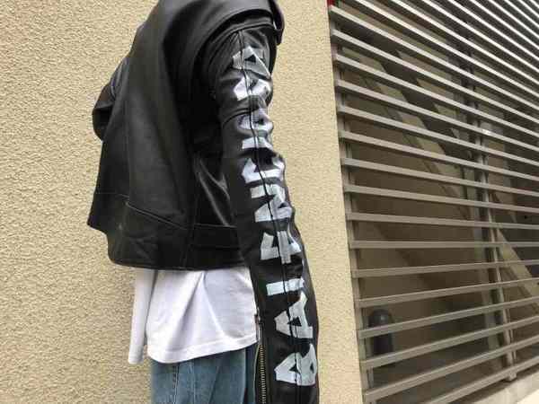 BALENCIAGA / バレンシアガ より PAINTED BIKER JACKET(ペイン BALENCIAGA / バレンシアガ より PAINTED BIKER JACKET(ペイン
