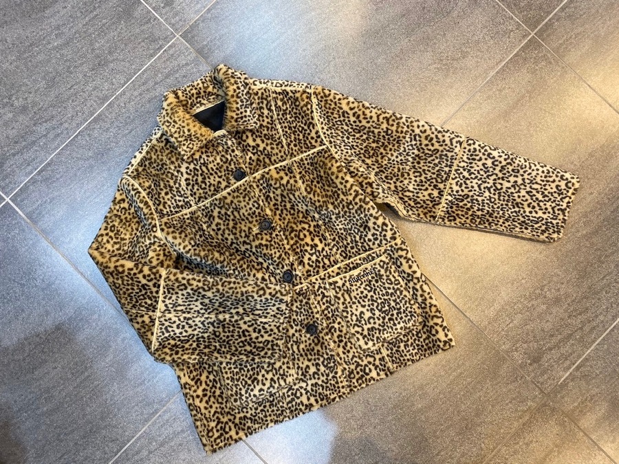 supreme reversible faux suedeleopardcoat