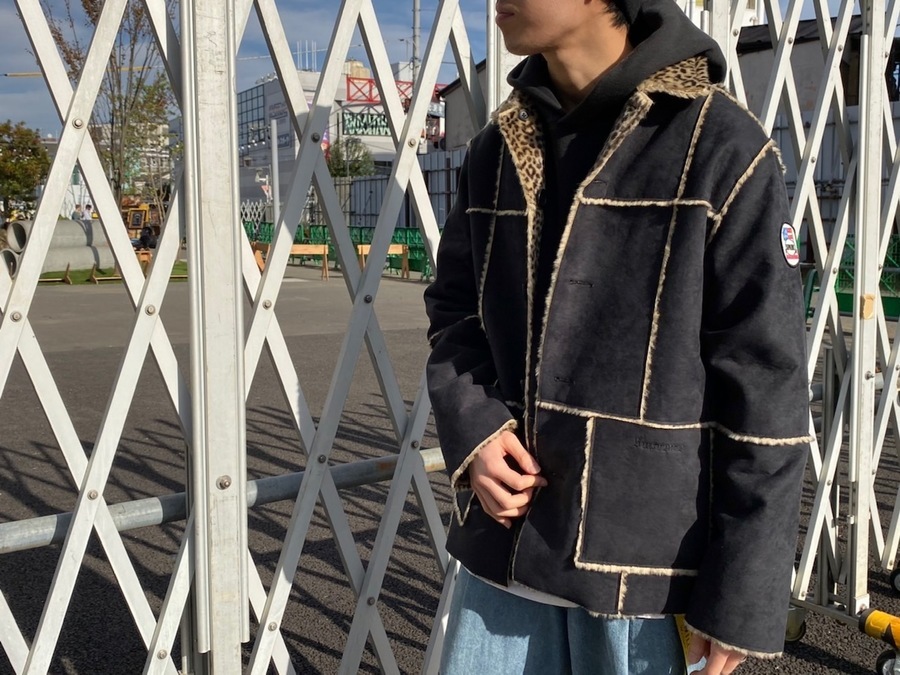 supreme reversible faux suedeleopardcoat