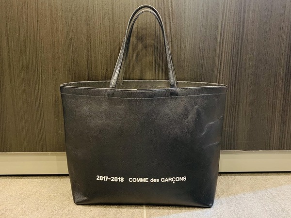 【美品】comme des garcons 2017AW レザー トートバッグ