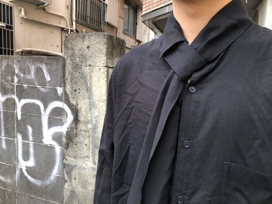 Yohji Yamamoto 19aw スカーフシャツ